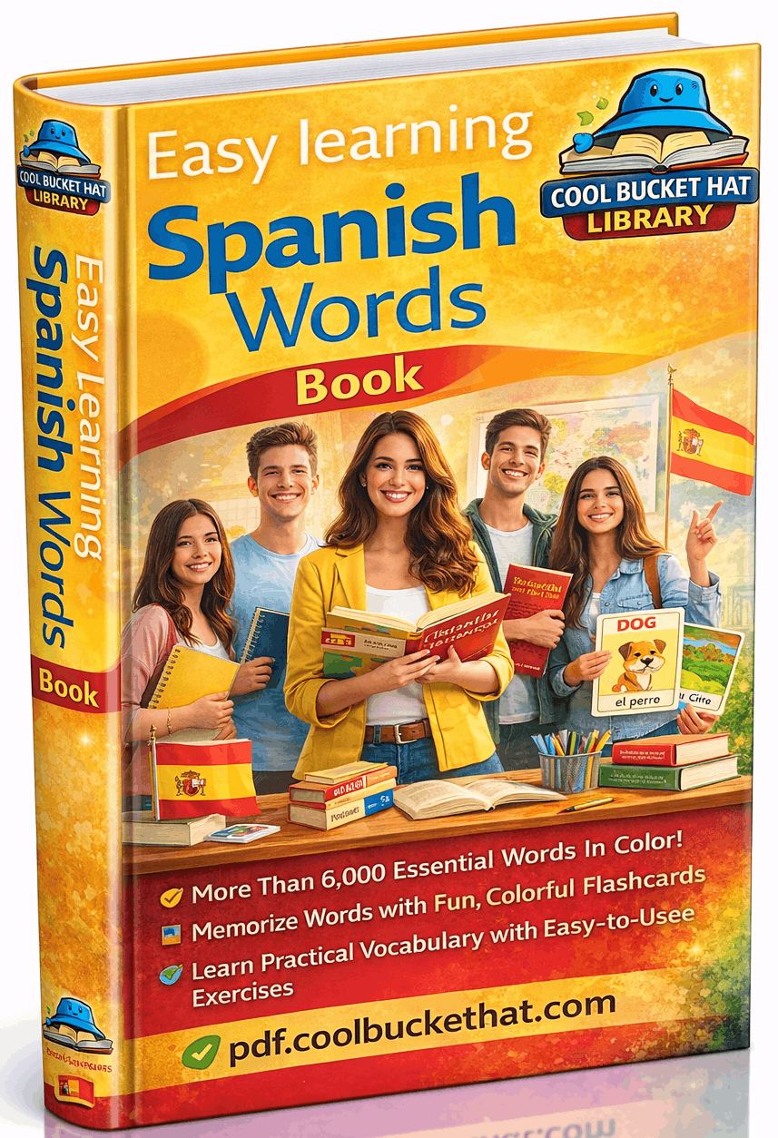 Easy Learning Spanish Words Book